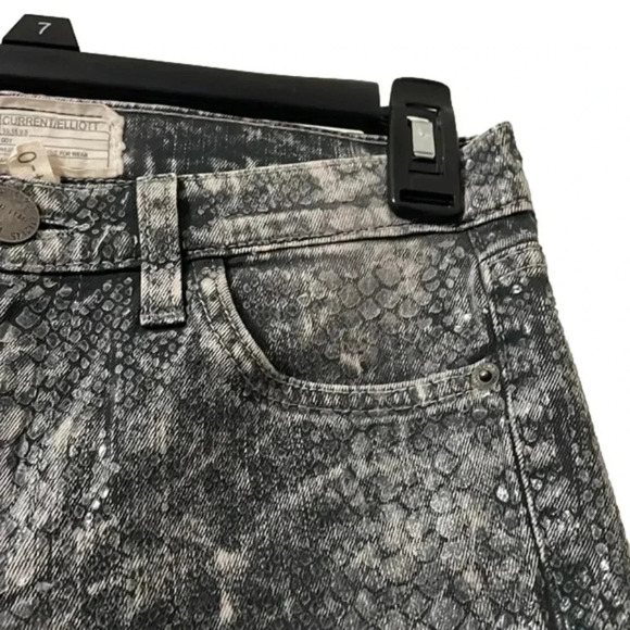 Current/Elliot Snakeskin Skinny Jeans Size 24 - Picture 7 of 9